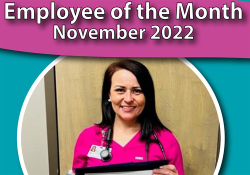 November 2022 Employee of the Month - Dana Steen, FNP-C