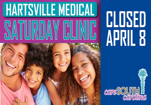 Hartsville Saturday Clinic Closed April 8th
