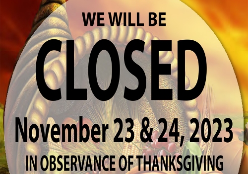 CareSouth Carolina Offices Closed for Thanksgiving