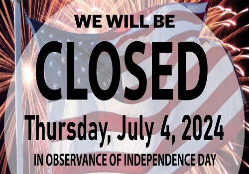 All CareSouth Carolina offices will be closed on Thursday, July 4, 2024 for Independence Day