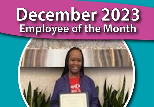 Roshanna Clayton, December 2023 Employee of the Month