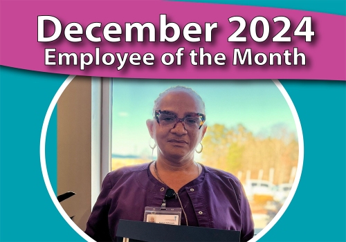 December 2024 Employee of the Month - Sharon Drake