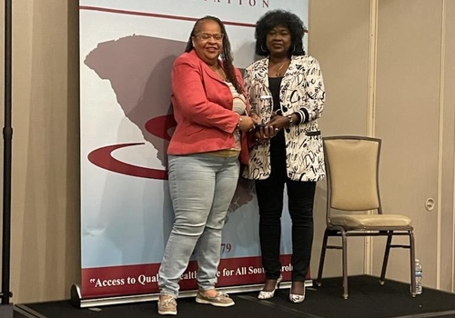 CSC's Tracy Hunter named the recipient of the SCPHCA’s ‘You Make the Difference' Award