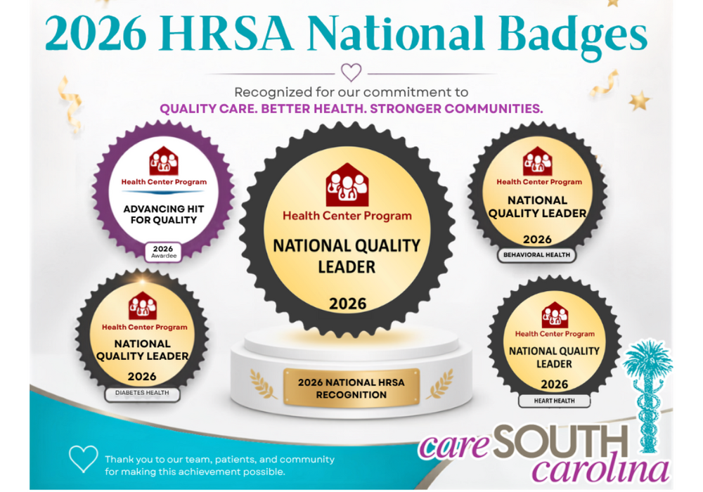 CareSouth Carolina Earns National Recognition With Five HRSA Quality Badges