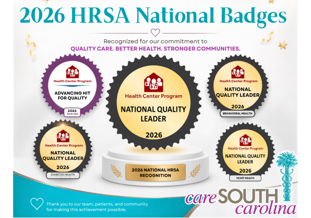 CareSouth Carolina Earns National Recognition With Five HRSA Quality Badges